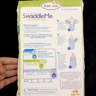 [Ảnh thật].Ủ Kén Swaddle Me Summer sơ sinh/0-4 tháng