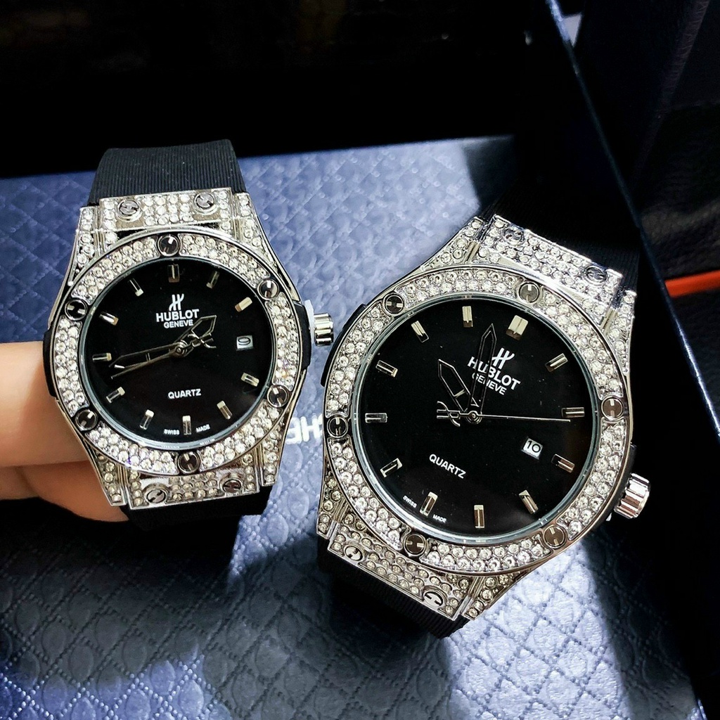 [Free Ship]  [Nam nữ] Đồng hồ Nam Hublot 36-42mm đính đá cao cấp | BigBuy360 - bigbuy360.vn