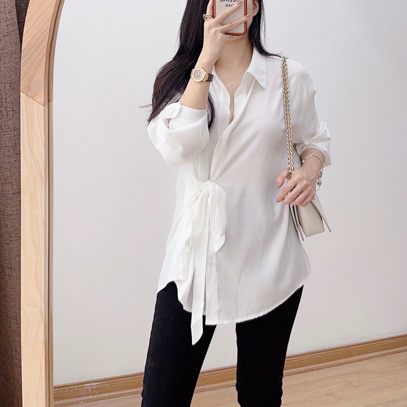 [Mã WASKT304 giảm 15% tối đa 30K đơn 99K] ( Ảnh thật ) A0436 Sơ mi dây buộc kittin | BigBuy360 - bigbuy360.vn