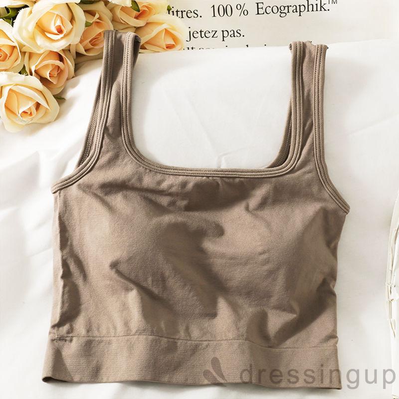 Áo croptop cổ vuông màu sắc thời trang mùa hè cho nữ