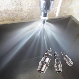 Đầu phun xoắn ốc phi 17mm phun nước dạng nón xoắn làm mát không khí phun dập khói bụi làm sạch chữa cháy phun rửa