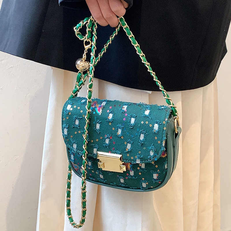 Túi Đeo Chéo Vai Đính sequin Lấp Lánh Thời Trang Dành Cho Nữ