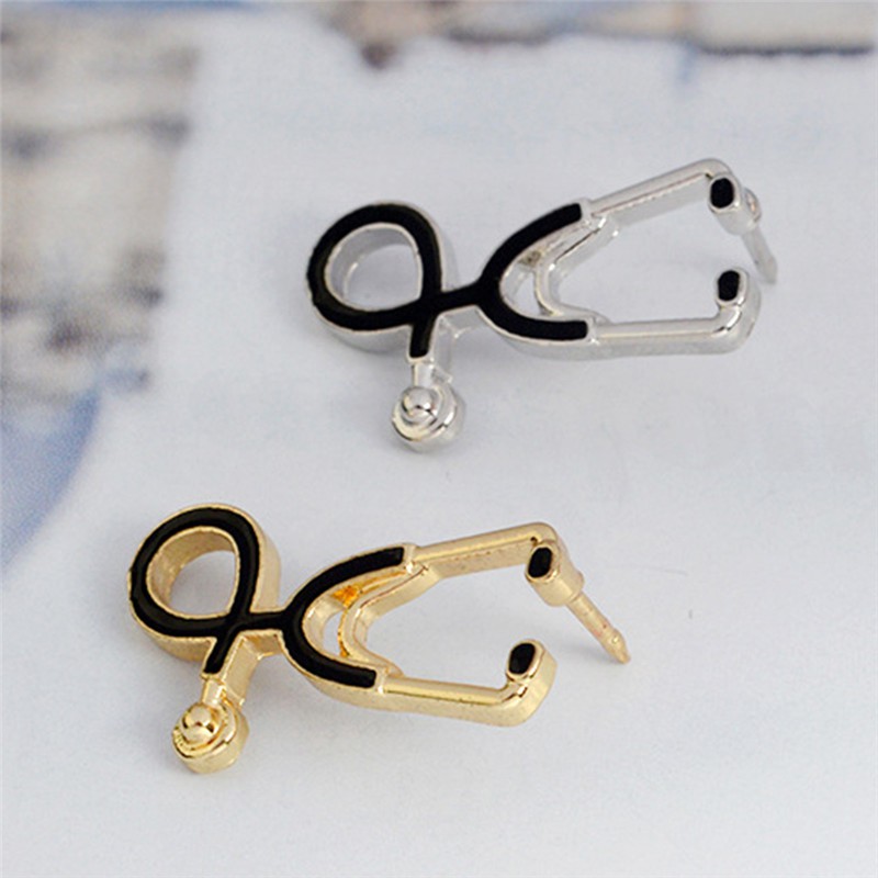 Ghim Cài Áo Hình Ống Nghe Bác Sĩ Đơn Giản Cá Tính