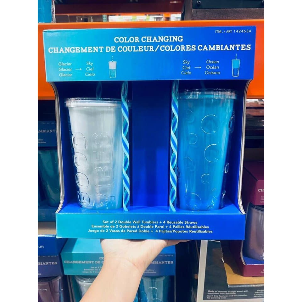 🥤Set ly giữ nhiệt đổi màu theo nhiệt độ nước
