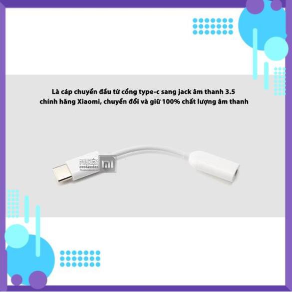 Đẹp rẻ  Cáp chuyển từ type - C sang jack âm thanh 3.5mm Xiaomi