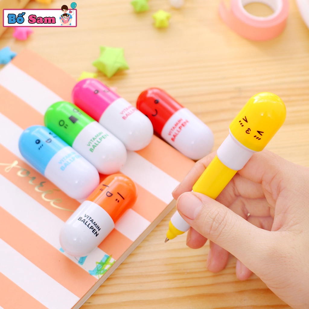 Bút viết hình viên thuốc, bút thuốc đáng yêu cute Shop Bố Sam