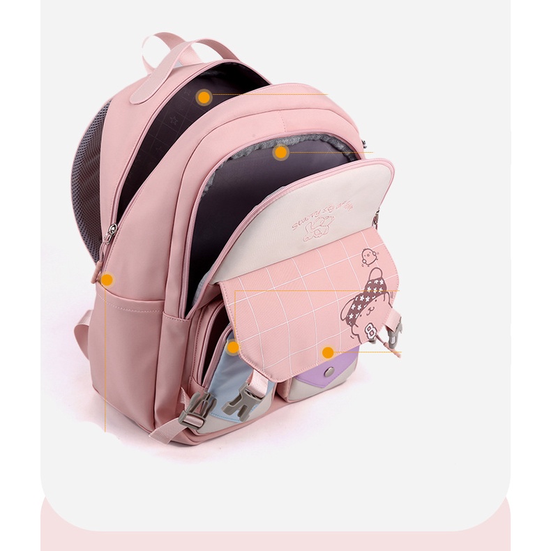 Balo Đi Học Chống Thấm Nước Dễ Thương Cho Bé Gái