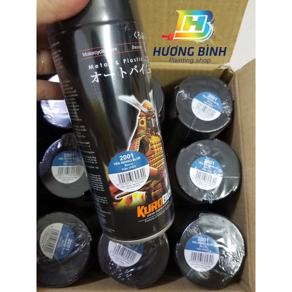 Sơn xịt SAMURAI màu Xanh Ves Indigo - 2001 (400ml)