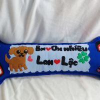 Cặp gối handmade nằm và ôm cún con