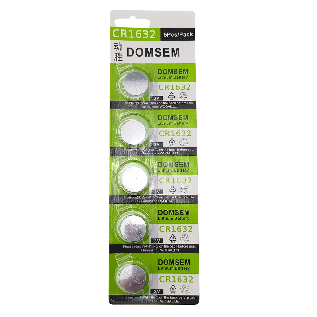 Pin Khuy Cúc Áo pin nút DOMSEM CR1632 3V Lithium dùng cho đồng hồ, thiết bị điện tử