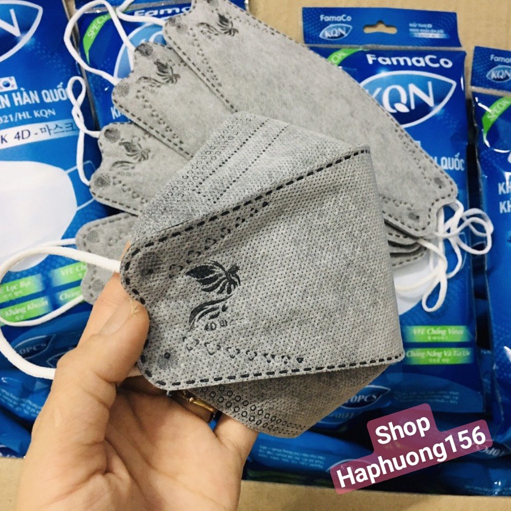 Combo 50 cái Khẩu trang 4D K Mask KF94 Hàn Quốc chống bụi mịn và kháng khuẩn