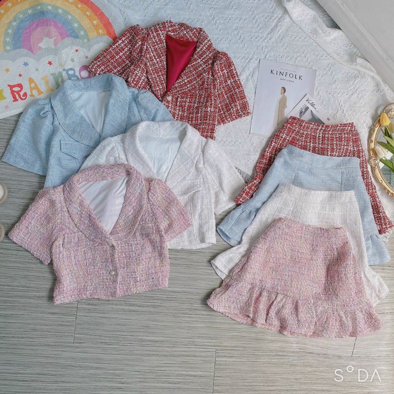 SET ÁO CROPTOP + CHÂN VÁY ĐUÔI CÁ MINI