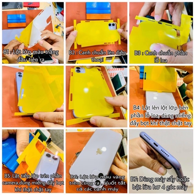 [ Đã có iPhone 12 ]  DÁN DẺO PPF NHÁM IPHONE FULL LỖ LOA- CHỐNG VÂN TAY - CÓ HƯỚNG DẪN DÁN-ĐỦ MÃ IP 6 ĐẾN 11 PROMAX