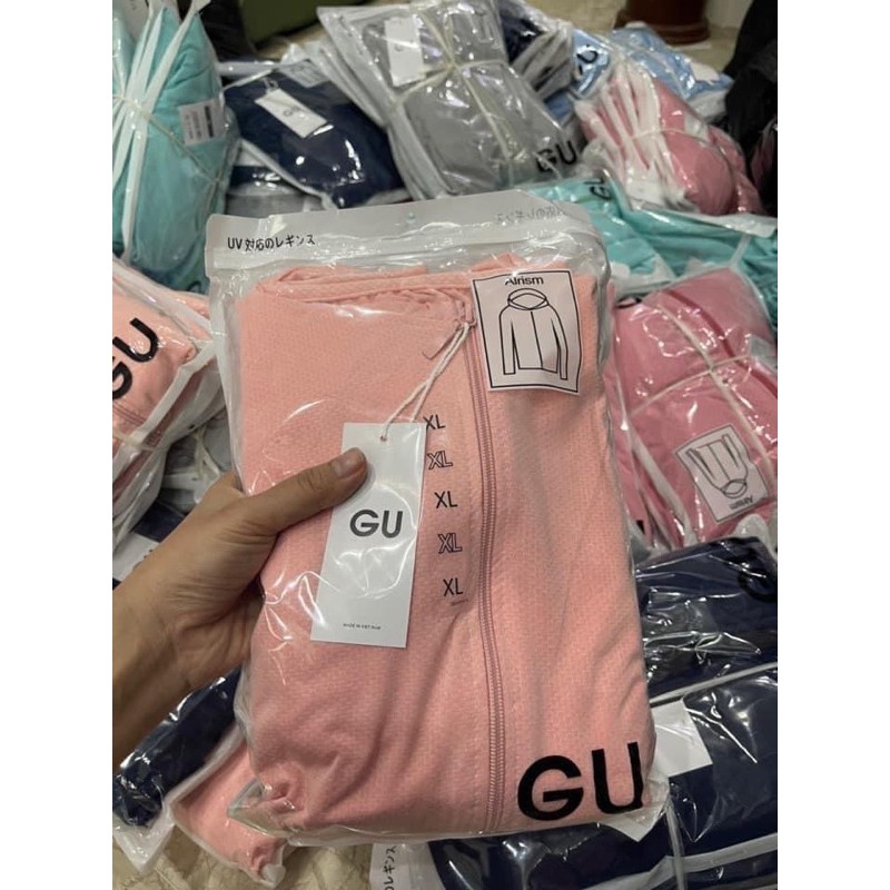 Áo chống nắng dáng dài siêu thấm mồ hôi, áo chống năng thông hơi gu dài GU siêu hót chống tia Uv | BigBuy360 - bigbuy360.vn