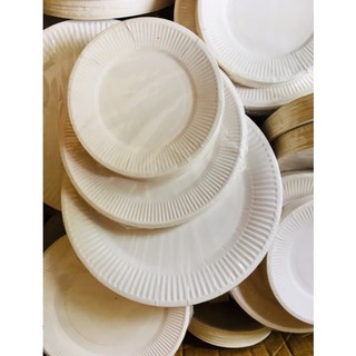 1 TỆP 50 đĩa giấy trắng đường kính 20cm