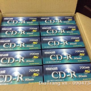 Đĩa CD Maxell có vỏ lốc 10c