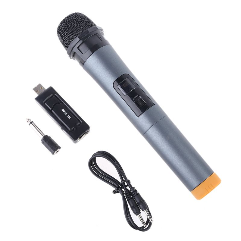 Micro không dây WU 3.5mm 6.35mm kèm đầu thu USB chuyên dụng