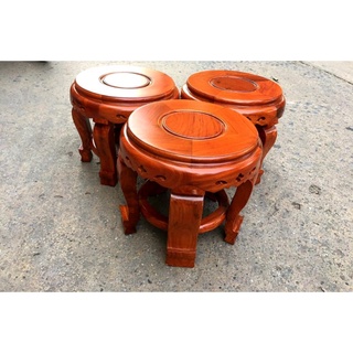 Đôn tròn gỗ hương,kỷ tròn, đế kê tượng cao 30cm