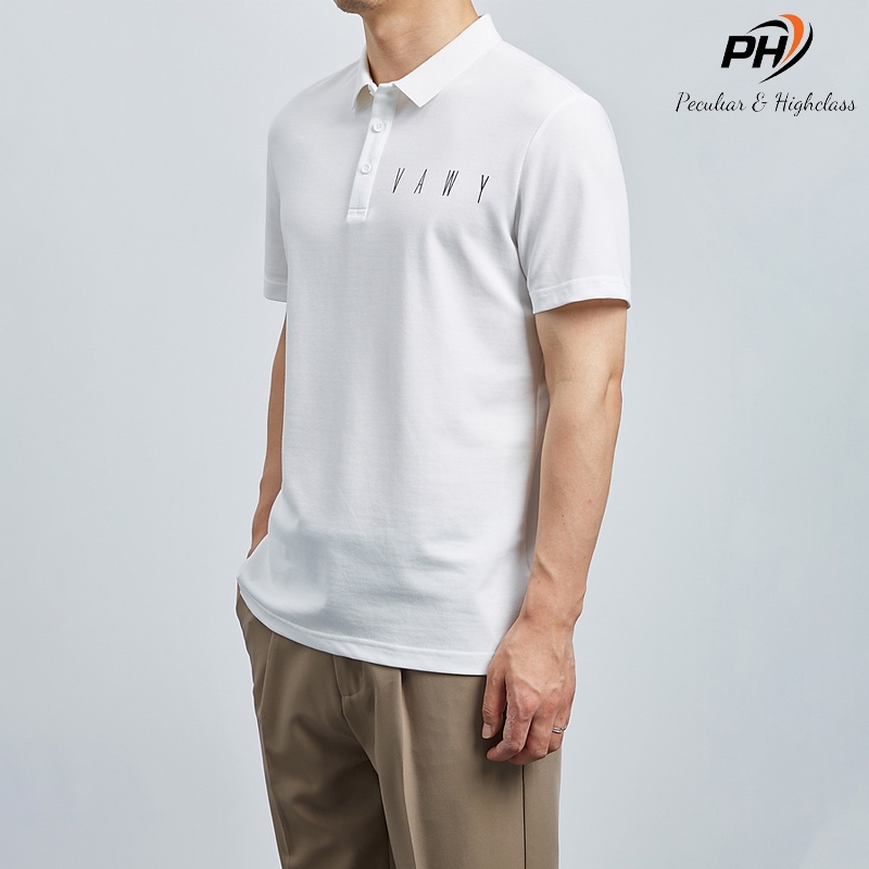 Áo Polo Nam thêu ngực VAWY ,chất cotton cá sấu dày dặn mặc thoáng mát, full size phân phối độc quyền-PHSHOP204