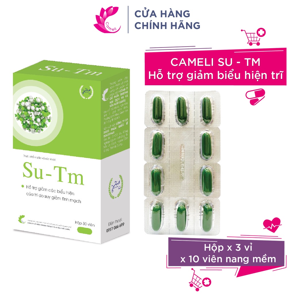 Cameli SU - TM Hỗ trợ giảm biểu hiện trĩ