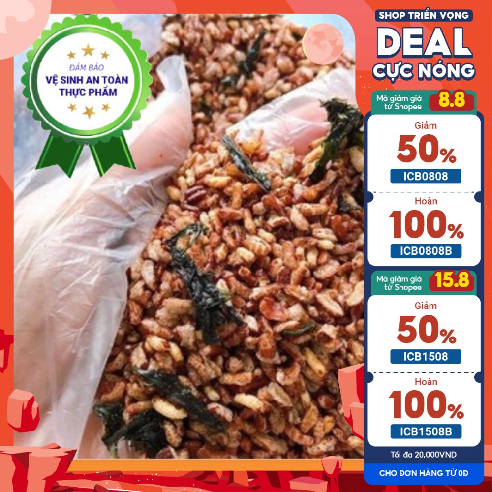 500gr Gạo Lứt Sấy Rong Biển Thơm Ngon