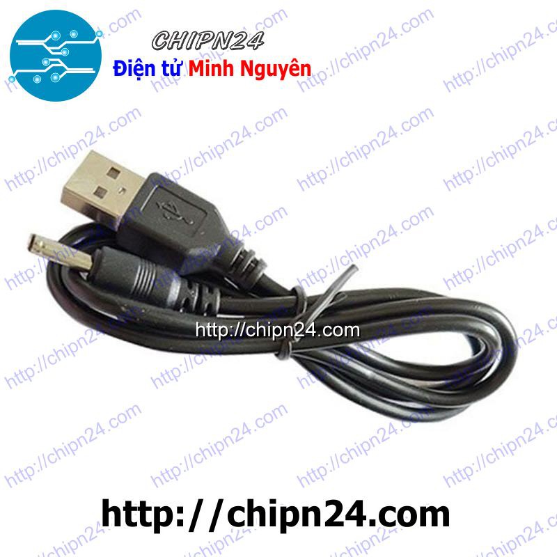 [1 SỢI] Dây chuyển USB ra Jack DC 3.5MM DÀI 80CM