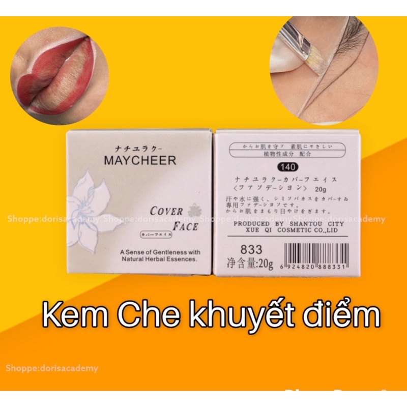 Kem che khuyết điểm Maycheer+cọ tém