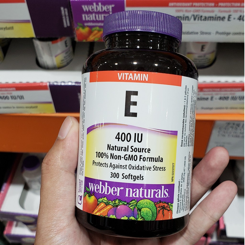 Vitamin E 400IU Webber Natural 300 Viên nang
