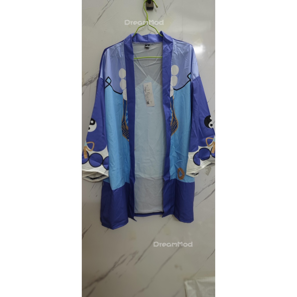 Áo khoác kimono tay ngắn in họa tiết 3D thời trang độc đáo cho nam nữ