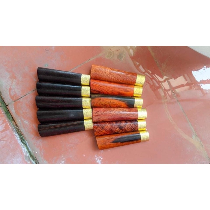 cán dao gỗ chắc đỏ đen