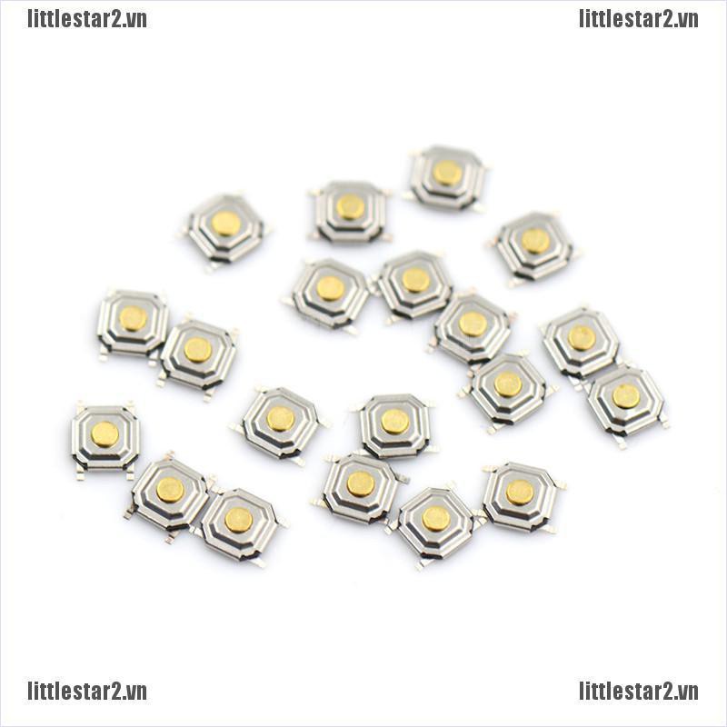 Bộ 20 Công Tắc ON / OFF Micro SMD 4 Pin 4X4X1.5Mm