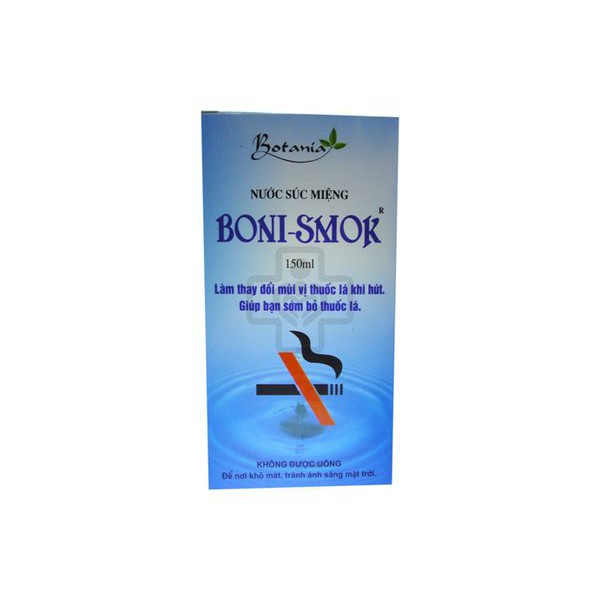 Nước Súc Miệng BONI-SMOK - GIÚP BẠN SỚM BỎ THUỐC LÁ