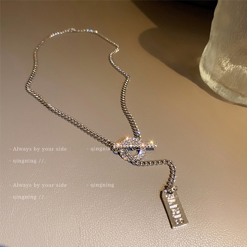 Vòng cổ DREJEW dây xích bằng kim loại phong cách Nhật Hàn