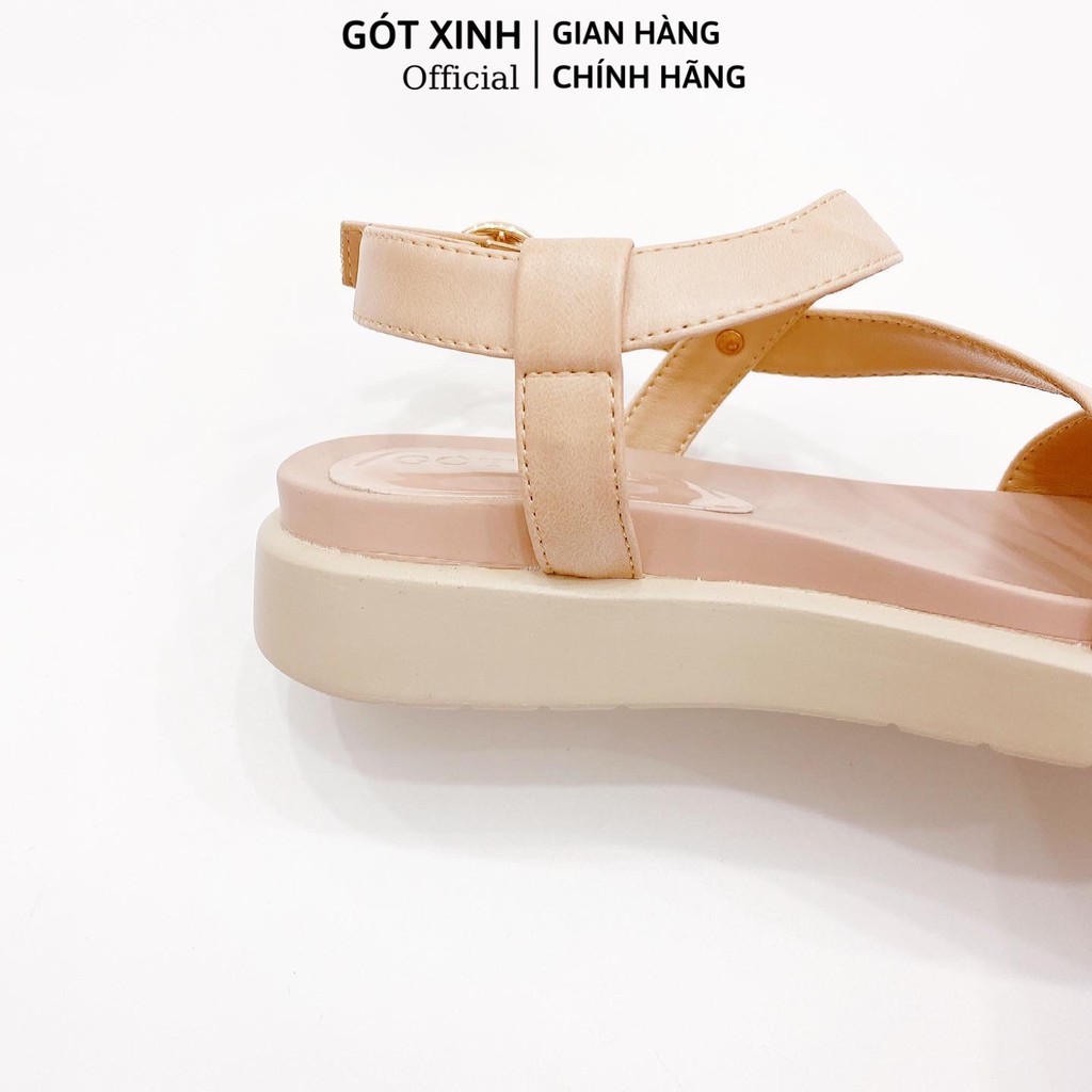 Sandal Chéo Gót Xinh GX296 Đế Bằng Cao 2cm