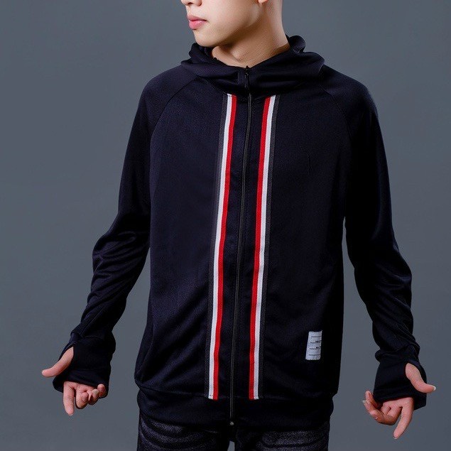 Áo chống nắng nam thời trang dài tay có mũ thom browne mẫu mời mùa hè 2022 thời trang hè full size 45-82kg