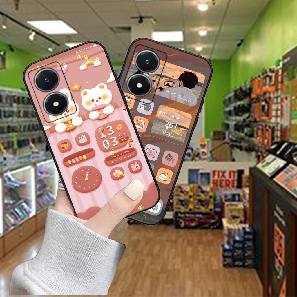 Ốp lưng điện thoại Vivo Y02S / Y01 bộ hình gấu hot trend cute siêu đẹp