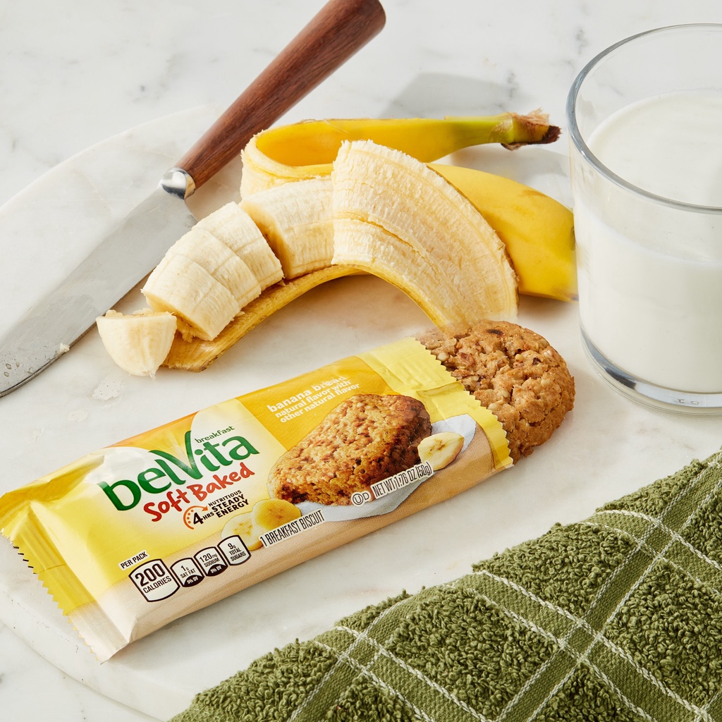 Bánh thay thế bữa ăn, cung cấp năng lượng Belvita gói 50g - USA/ Breakfast Biscuit/ BelVita