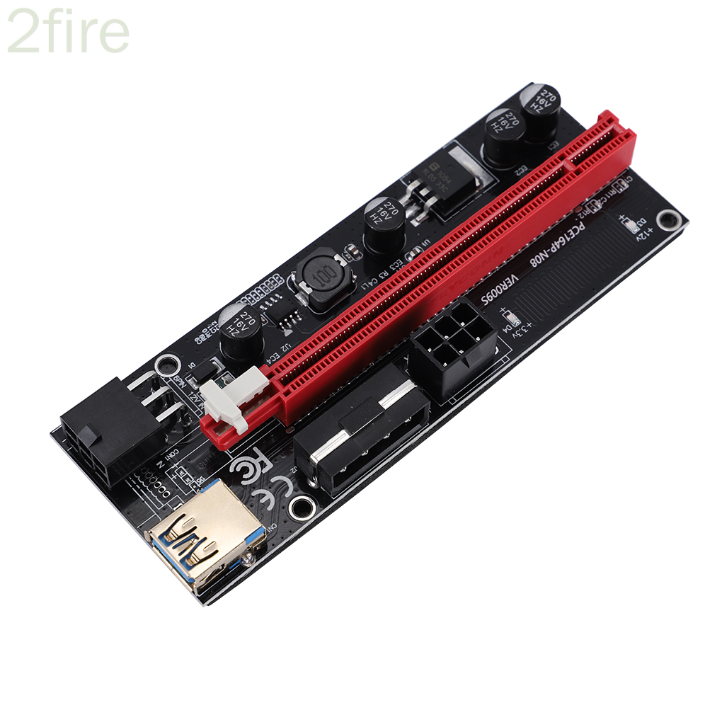 Bảng Mạch Pci-E Riser Board 6pin 4pin Pci-E 1x Sang 16x