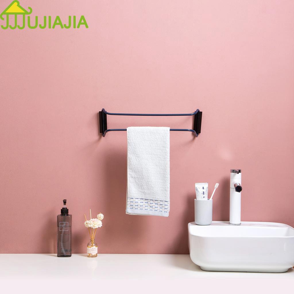 Giá Treo Khăn JUJIAJIA Với Hai Thanh Ngàm Gắn Tường Không Cần Đóng Đinh Cho Phòng Tắm