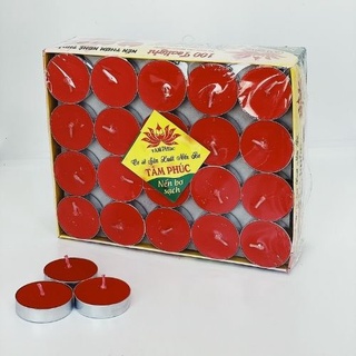 Nến thơm, nến tealight không mùi, không khói hàng loại vỉ 100 viên cháy đến 3-4h