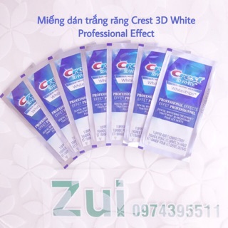 Bộ 10 Miếng dán trắng răng Professional Effects Crest 3D White