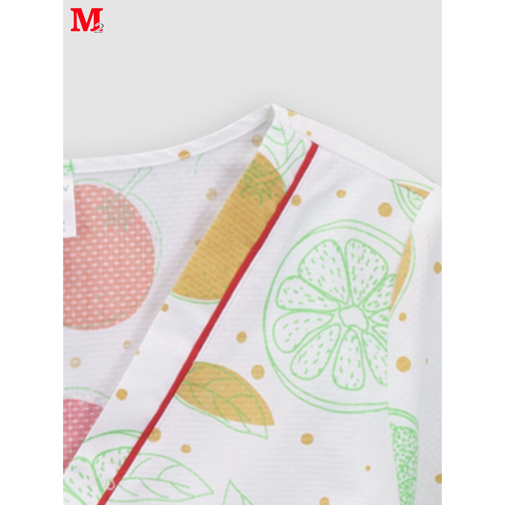 [Mã BMBAU50 giảm 7% đơn 99K] Bộ quần áo nữ cotton quần đùi áo cổ tim viền màu ghi họa tiết thỏ BBSW2007 Thời trang M2