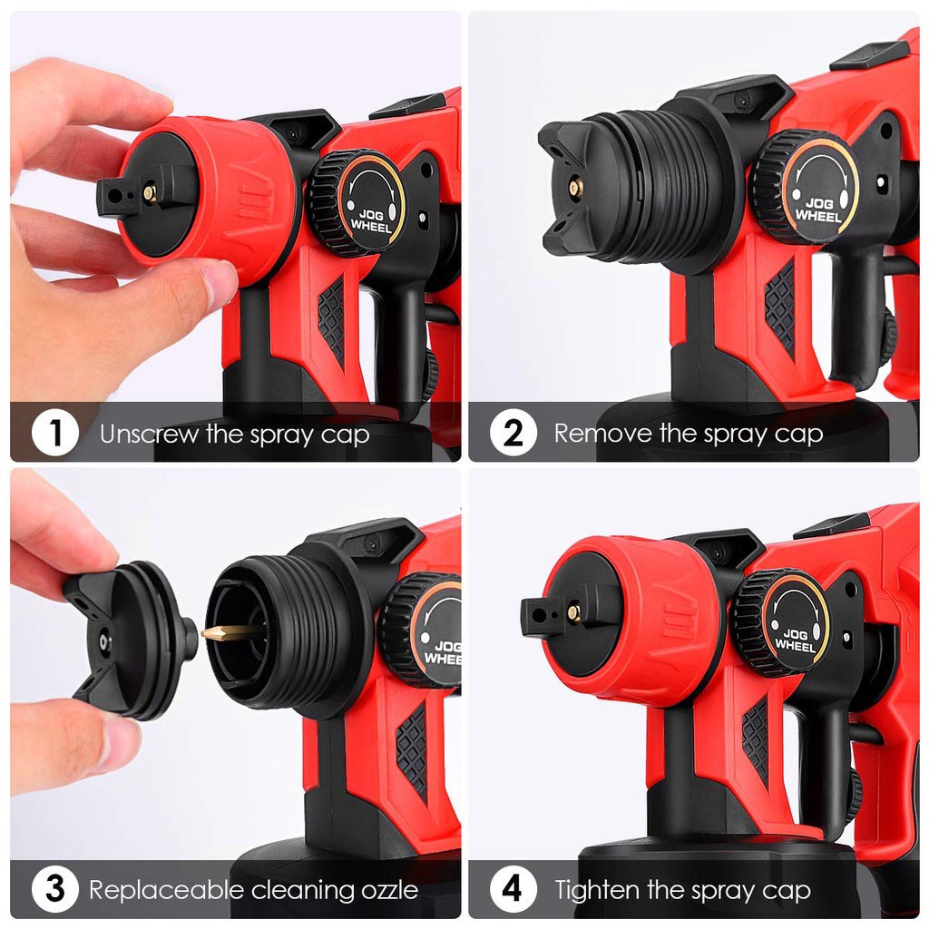 Máy Phun Sơn, Máy Phun Sơn Cầm Tay Cao Cấp cam Kết Hàng Chính Hãng HADAWA Nội Địa Trung Quốc