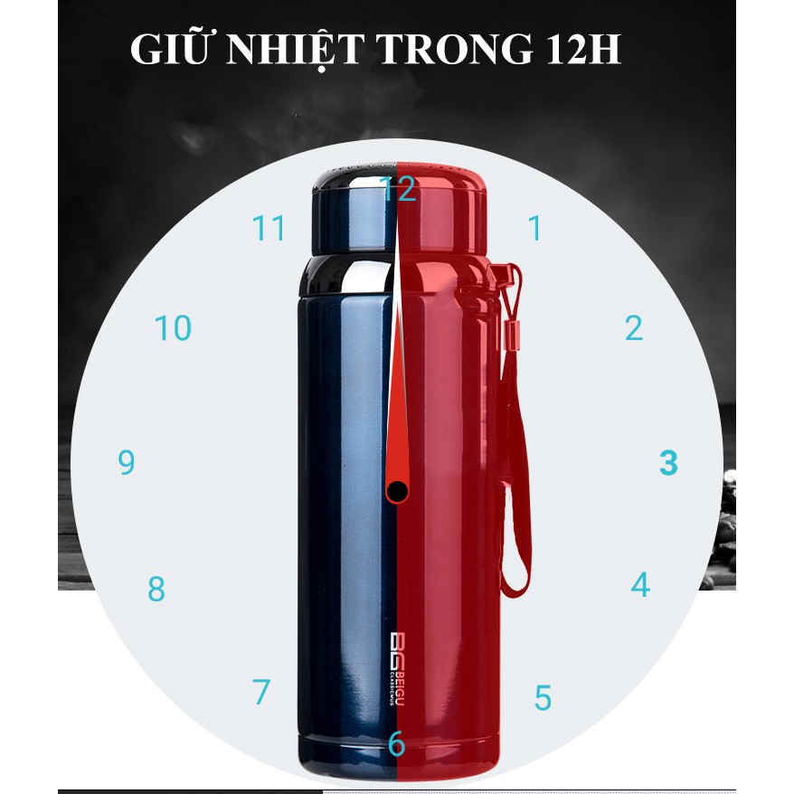 Bình giữ nhiệt 4 lớp lõi inox giữ nhiệt 12h liên tục TiLoKi TGN 03 dung tích 600/800ml