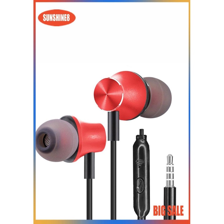 【SUN】156 Tai nghe Đa năng Tai nghe Earbud Stereo với Microphone Tai nghe