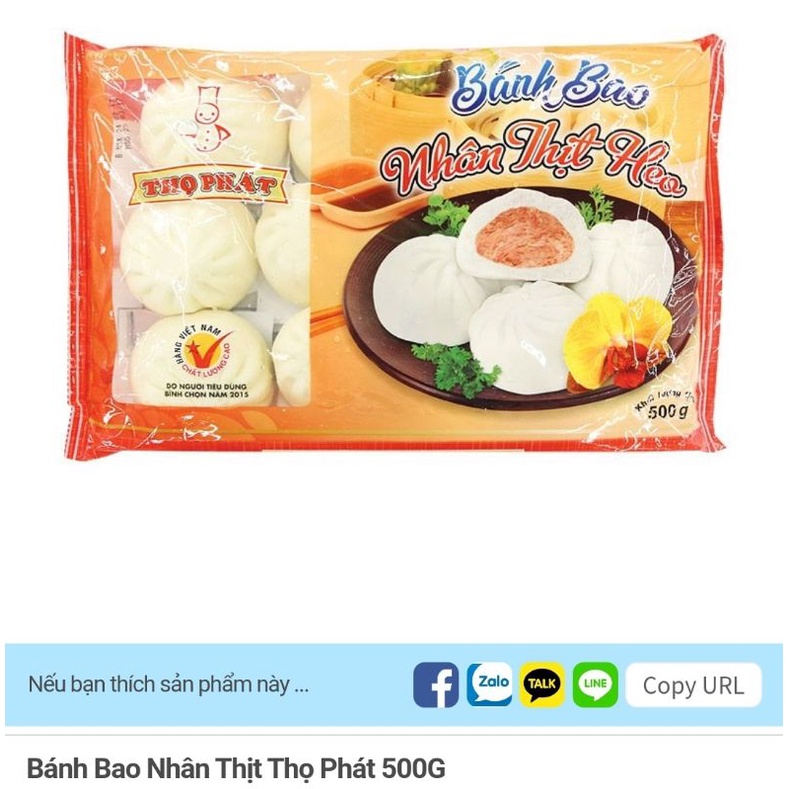 Bánh bao nhân thịt Thọ Phát 500g