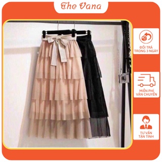 Chân váy dài VANA váy công sở chất liệu vải voan đẹp mắc nhẹ mát - sp 23