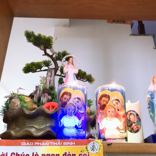 Nến ly đổi màu Công Giáo