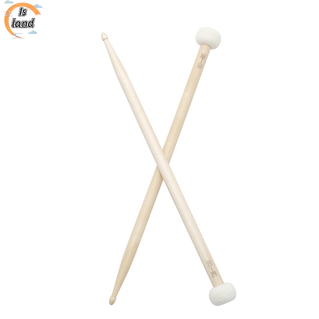 1 Cặp Dùi Trống Đầu Bằng Vải Nỉ Nhiều Màu Sắc Dùng Luyện Tập