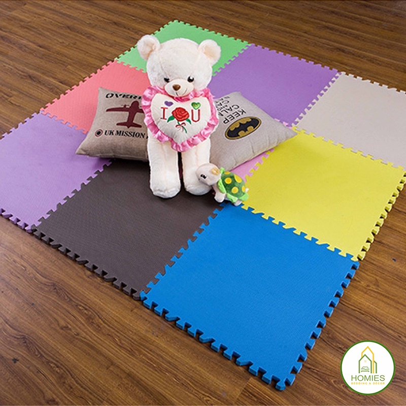 Thảm Xốp Ghép Trải Sàn HOMIES Đơn Sắc Lót Sàn Nhà Êm Ái - Kích Thước 42cm x 42 cm ( 1 Tấm )
